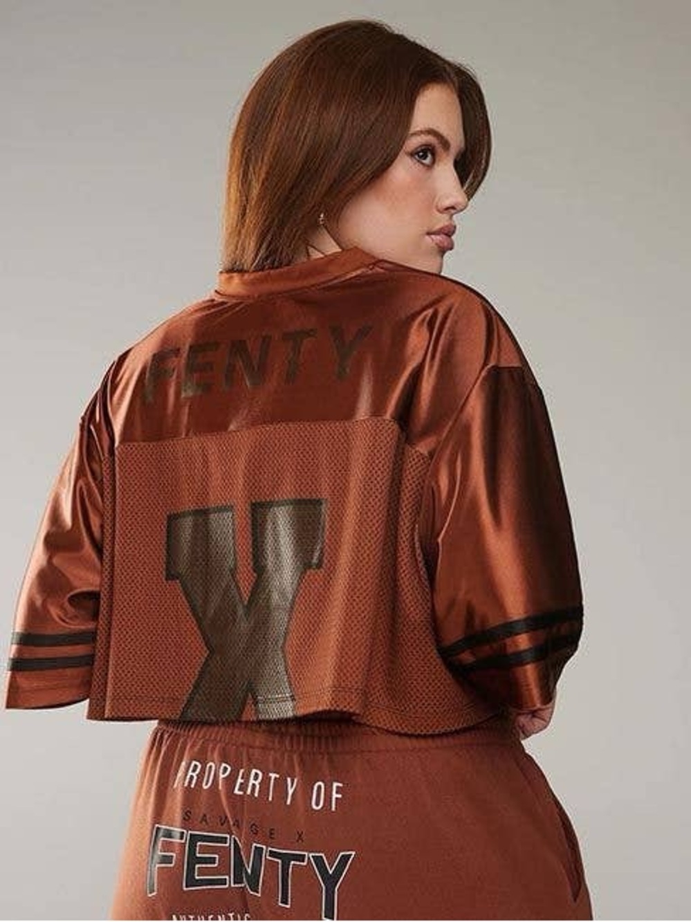 Savage x Fenty - Super Bowl LVII Cropped Football Jersey - Picture 1 of 5